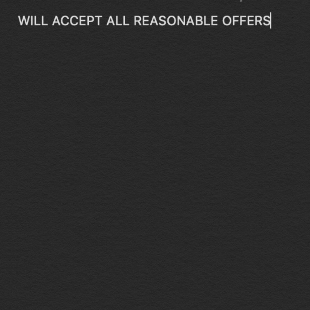 ACCEPTING OFFEFS FOR ALL ITEMS